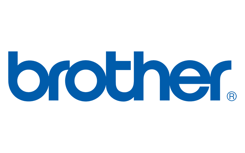 Blue brother logo in lowercase letters on a light gray background.